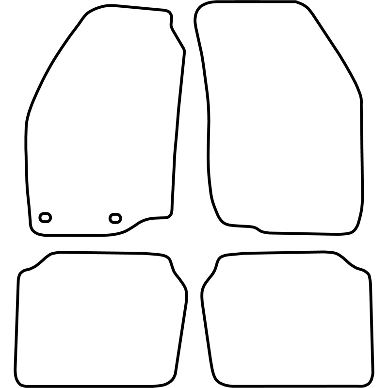 Mijnautoonderdelen Pasklare stoffen matten TM SZ506