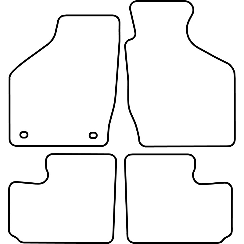 Mijnautoonderdelen Pasklare stoffen matten TM SZ514V