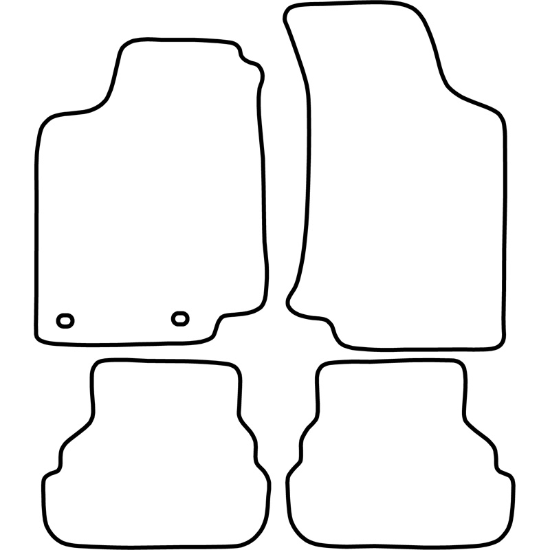 Mijnautoonderdelen Pasklare stoffen matten TM VW502V
