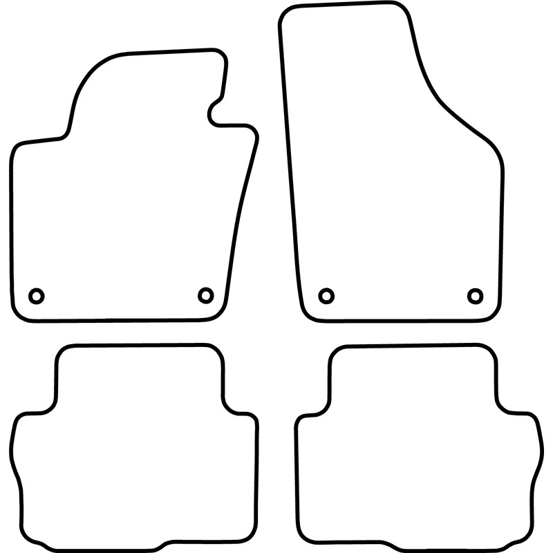 Mijnautoonderdelen Pasklare stoffen matten TM VW551V